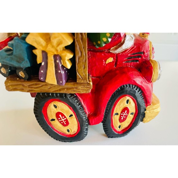 Vintage David Frykman Toy Music Box Santa Truck Christmas Tree 3D 1999 - Picture 5 of 8